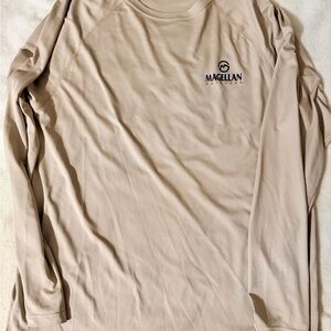 Magellan Outdoors Men's Beige Long Sleeve Tee
